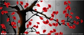 无框画 花卉