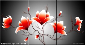 无框画 花卉