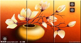无框画 花卉