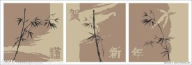 矢量无框画(竹子)图片
