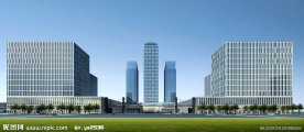 大型城市综合体立面表现效果图