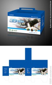 紫菜大气包装礼盒设计