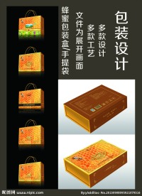 蜂蜜包装盒（展开图）