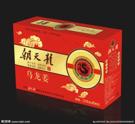 乌龙姜礼盒平面图