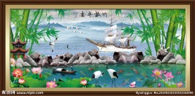 竹子 竹报平安