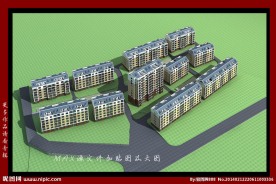 多层住宅鸟瞰
