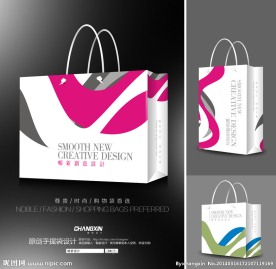 服装手提袋(展开图)