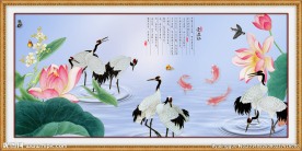 壁纸壁画 荷塘仙语