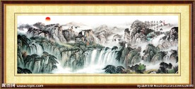 国画山水装饰画