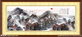 巨幅山水壁画