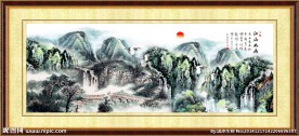 国画山水装饰画