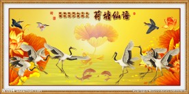 壁纸壁画 荷塘仙语