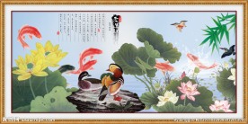 壁纸壁画 爱莲说