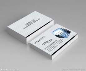 玻璃名片图片