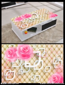 3D立体几何花桌面