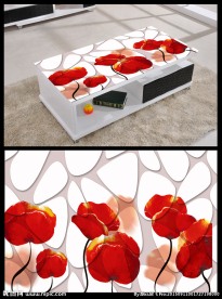 3D立体几何花桌面