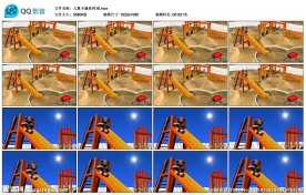 儿童卡通背景小熊游乐场LED