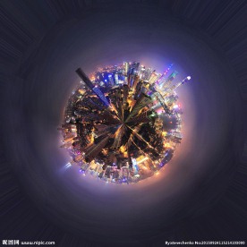 上海夜景球形