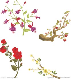 手绘精美花卉