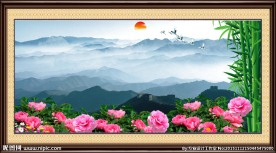 风景画 长城