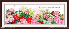 牡丹花装饰画