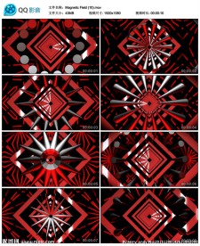 粉红色三维立体后期万花筒