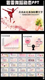 舞蹈芭蕾ppt动态模板