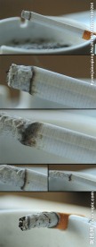 香烟的消耗过程实拍视频素材