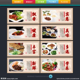 快餐盒饭挂画