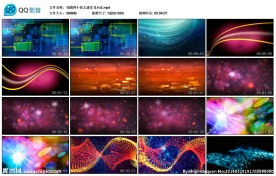 彩色粒子方块线条歌曲舞蹈背景视