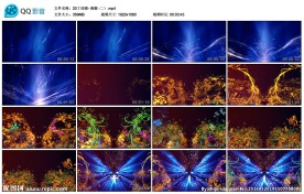 各色线条花朵歌曲舞蹈演出LED