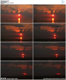 海上日落