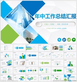 年中工作总结汇报PPT