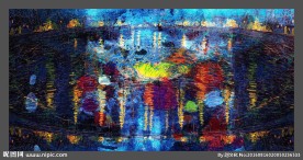 抽象油画
