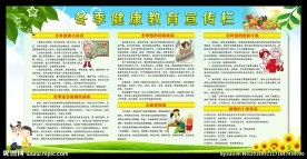冬季健康教育宣传专栏