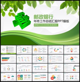 中国邮政银行PPT模板