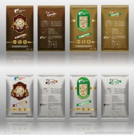 通用饲料包装袋 矢量展开文件