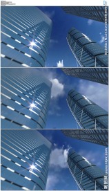 仰拍商务大楼
