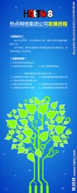 电商公司发展历程易拉宝