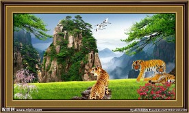 风景画 老虎图