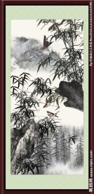 水墨竹子图