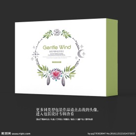 女性珠宝艺术品高档包装盒设计