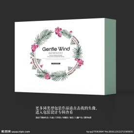 抽象艺术花纹创意包装礼盒设计