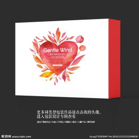 男性功能保健品抽象创意包装盒