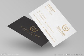 高档黑色商务名片
