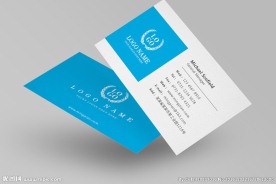 蓝色高档商务名片