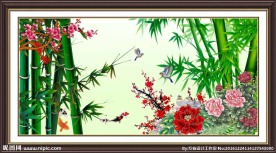 国画竹子