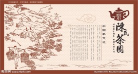 陈氏茶园底纹素材下载图片