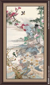花鸟竹子