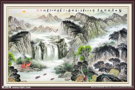 国画山水画